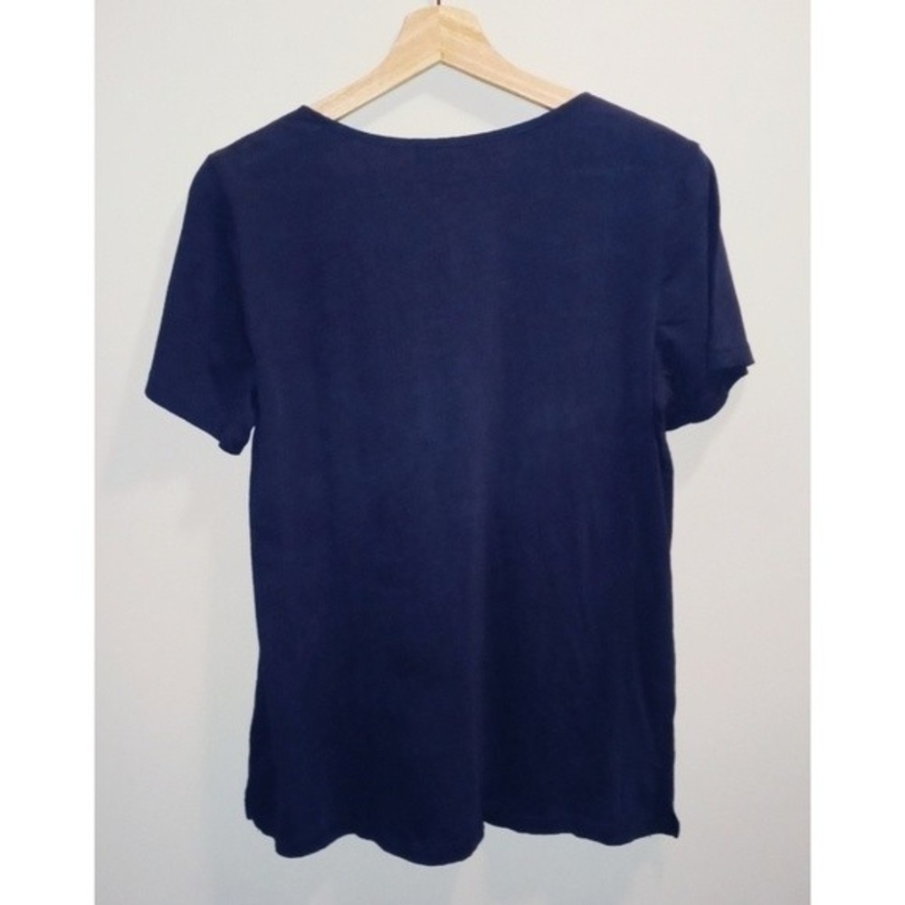 Erika Ophelia‎ Navy Blue Top Front Tie - Picture 6 of 6